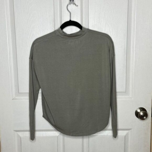 Madewell Green Mock Neck Shirt Size XXS Y - Picture 12 of 15